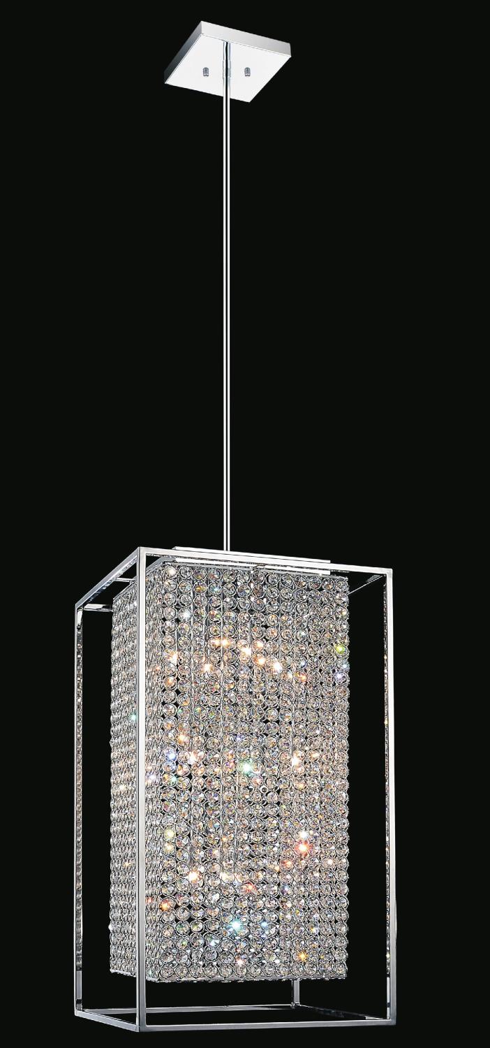 Cube 11 Light Chandelier - Chrome