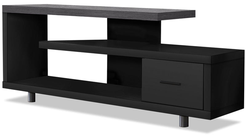 Markwick 60" TV Stand - Grey/Black