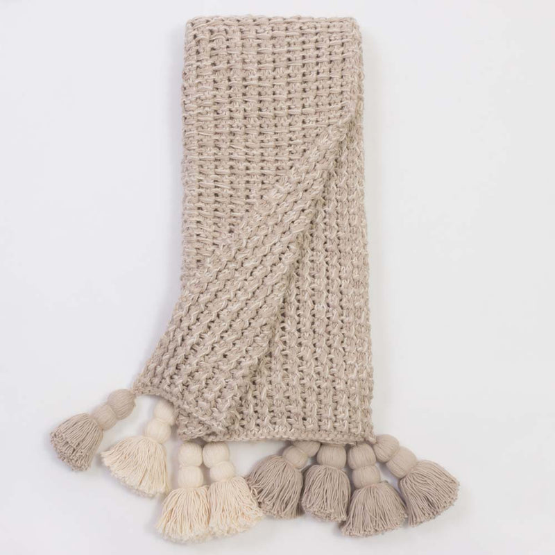 Boncelles Knit Throw - Natural