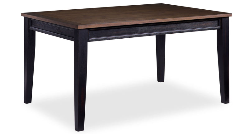 Grand Noir Dining Table - Ebony/Driftwood