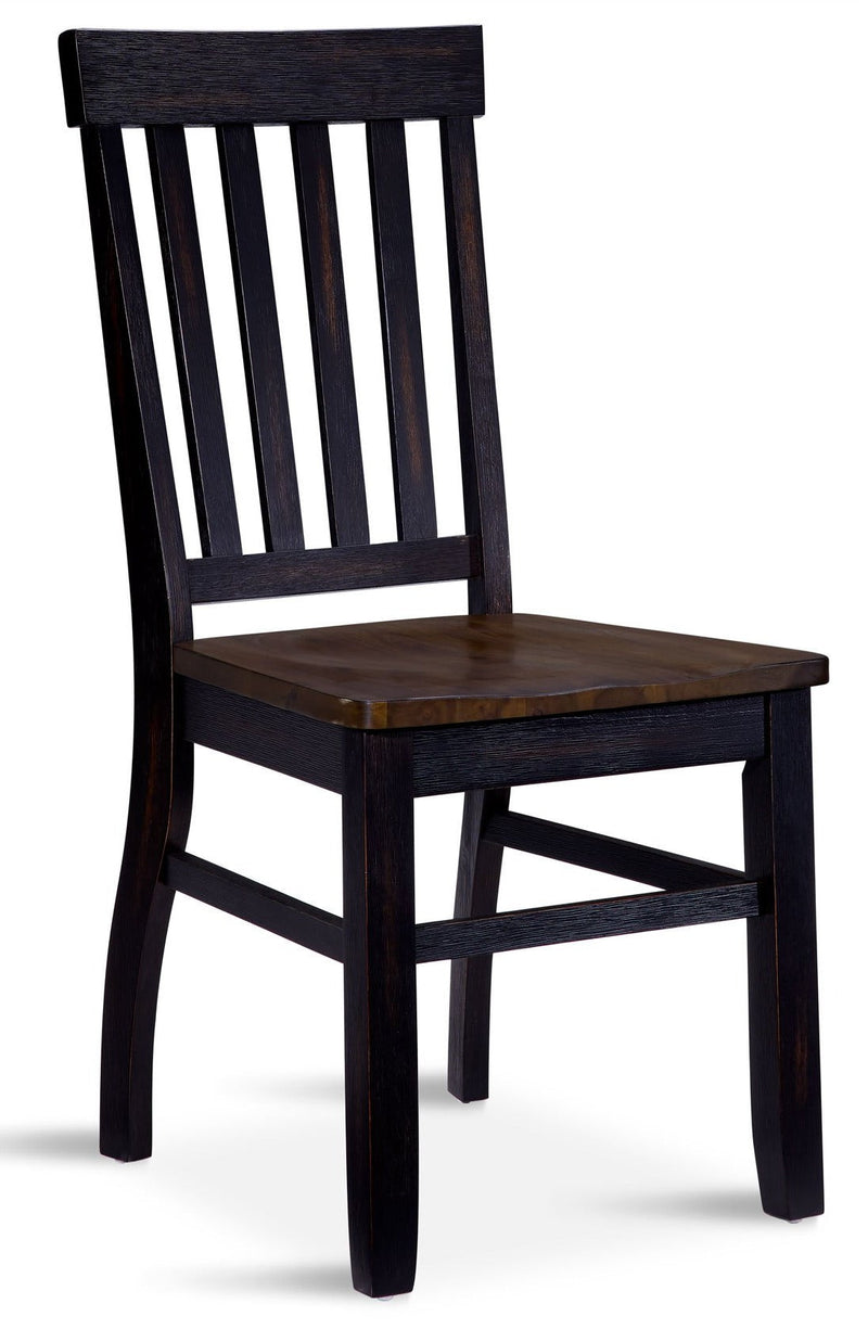 Grand Noir Side Chair - Ebony/Driftwood