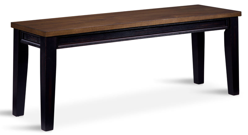 Grand Noir Bench - Ebony/Driftwood