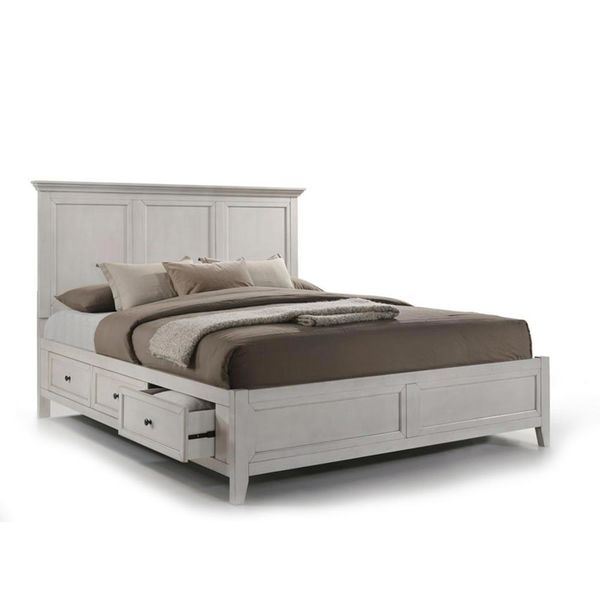 Wendell Queen Storage Bed - Antique White