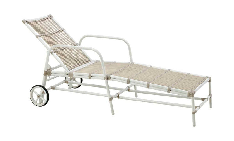 Camiri Outdoor Chaise Lounge - White