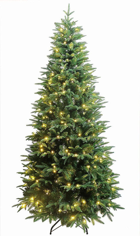 Kleber 6ft Slim Forest Fir Pre-Lit LED Christmas Tree - Clear/Multi-Colour