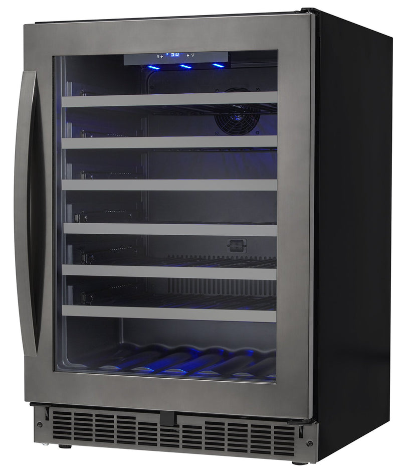 Danby 5.6 Cu. Ft. Black Stainless Steel Wine Cooler - SSWC056D1B-S