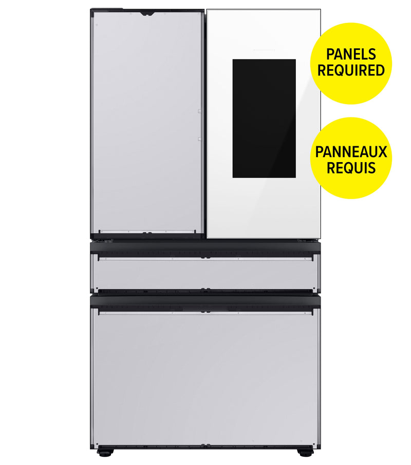 Samsung BESPOKE 36" 4-Door Counter-Depth Refrigerator with Beverage Center and Family Hub (Without Panels) (22.5 cu.ft.) - RF23BB8900AWAC