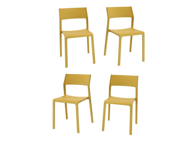 Nardi Trill I Outdoor Dining Side Chair - Set of 4 - Senape