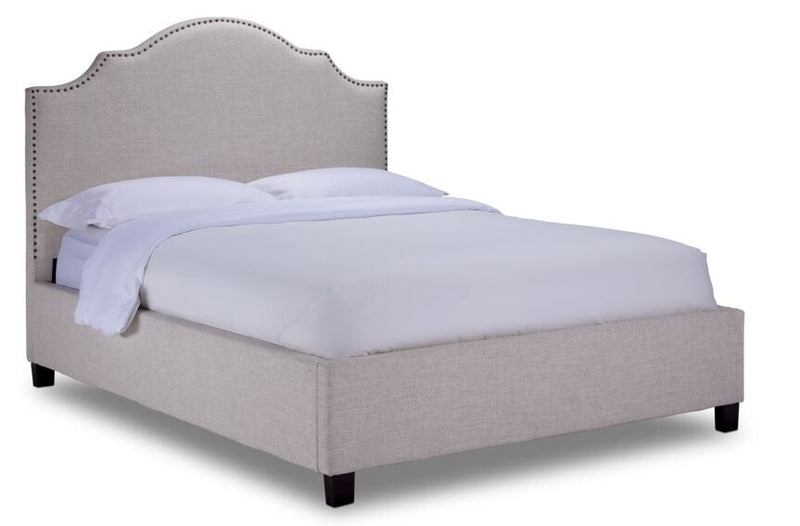 Pinon Upholstered King Bed - Beige