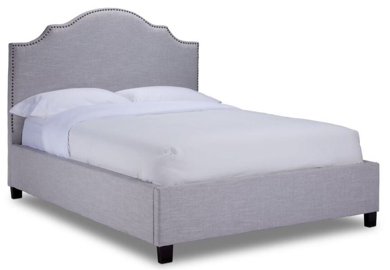 Pinon Full Bed - Light Grey