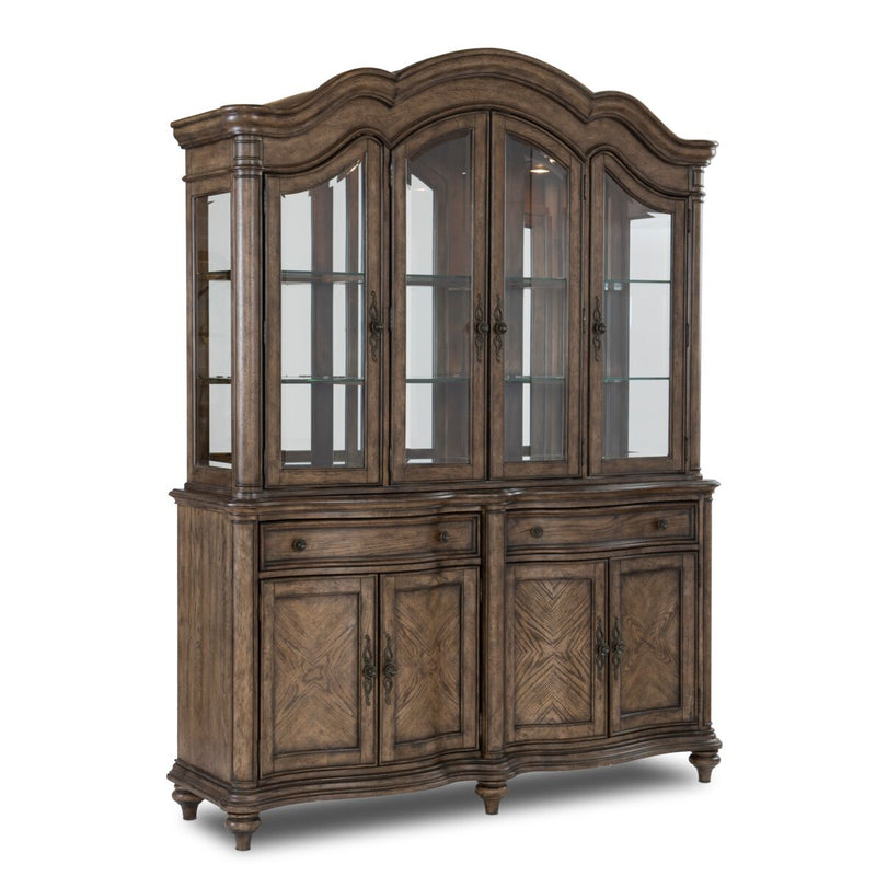 Willow Buffet and Hutch - Brown