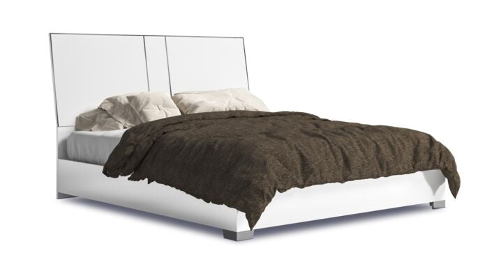 Magee King Bed - White Lacquer