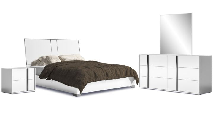 Magee 6-Piece King Bedroom Set - White Lacquer