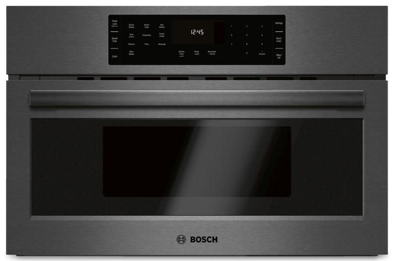 Bosch Black Stainless Steel 800 Series 30-Inch Built-In Convection Speed Microwave Oven (1.6 Cu.Ft) - HMC80242UC