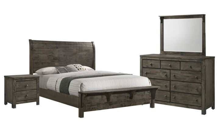 Hytte 6-Piece Queen Bedroom Set - Grey