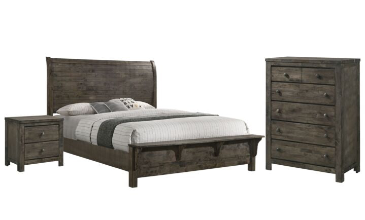Hytte 5-Piece King Bedroom Set - Grey