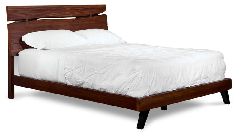 Astrid King Bed - Rustic Brown