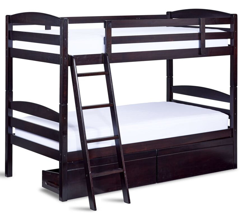 Houlten Bunk Bed Drawers - Dark Chocolate