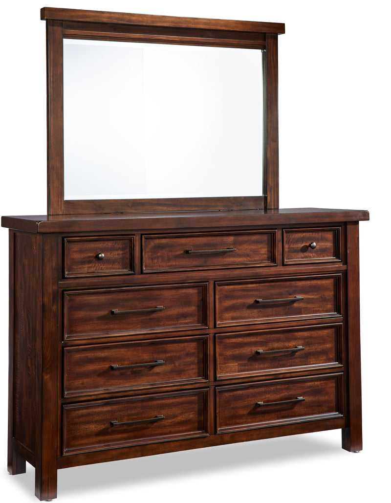 Ashtyn 9 Drawer Dresser - Dark Brown