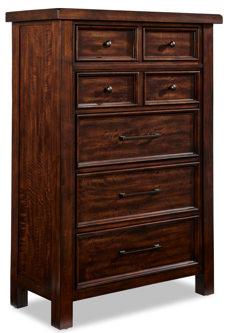 Ashtyn 6 Drawer Chest - Dark Brown