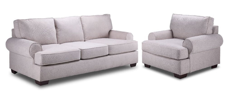 Stoya Sofa and Chair Set - Cream