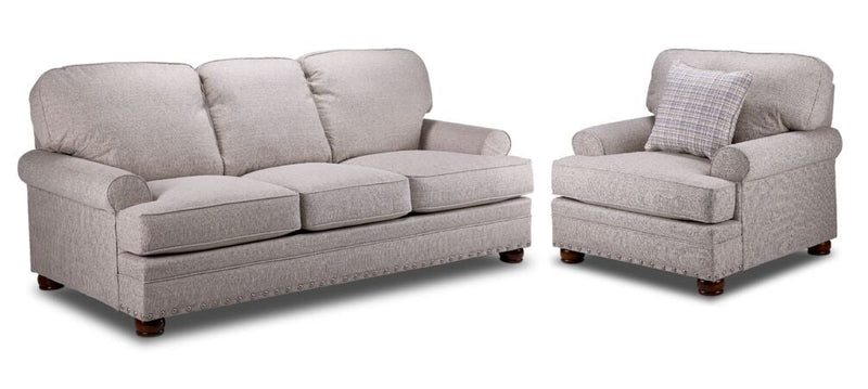 Hinsdale Sofa and Chair Set - Buff
