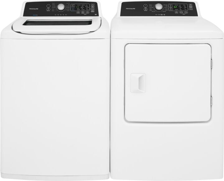 Frigidaire White Top-Load Washer (4.7 cu. ft.) & Electric Dryer (6.7 cu. ft.) - FFTW4120SW/CFRE4120SW