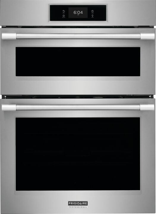 Frigidaire Professional 30" Smudge-Proof Stainless Steel Combination Wall Oven and Microwave with Total Convection and Air Fry (5.3 cu. ft.) - PCWM3080AF