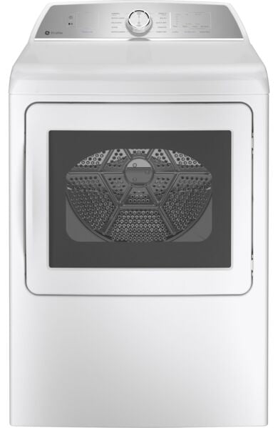 GE Profile White Electric Dryer (7.4 cu. ft.) - PTD60EBMRWS