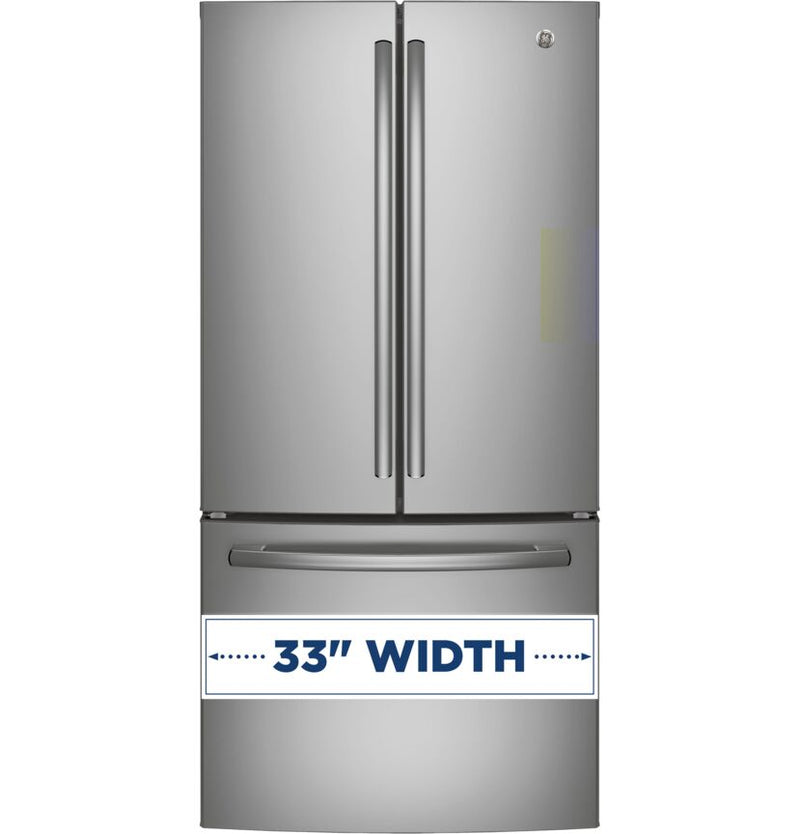 GE Profile Fingerprint Resistant Stainless 33" French Door Refrigerator (24.8 cu ft)- PNE25NYRKFS