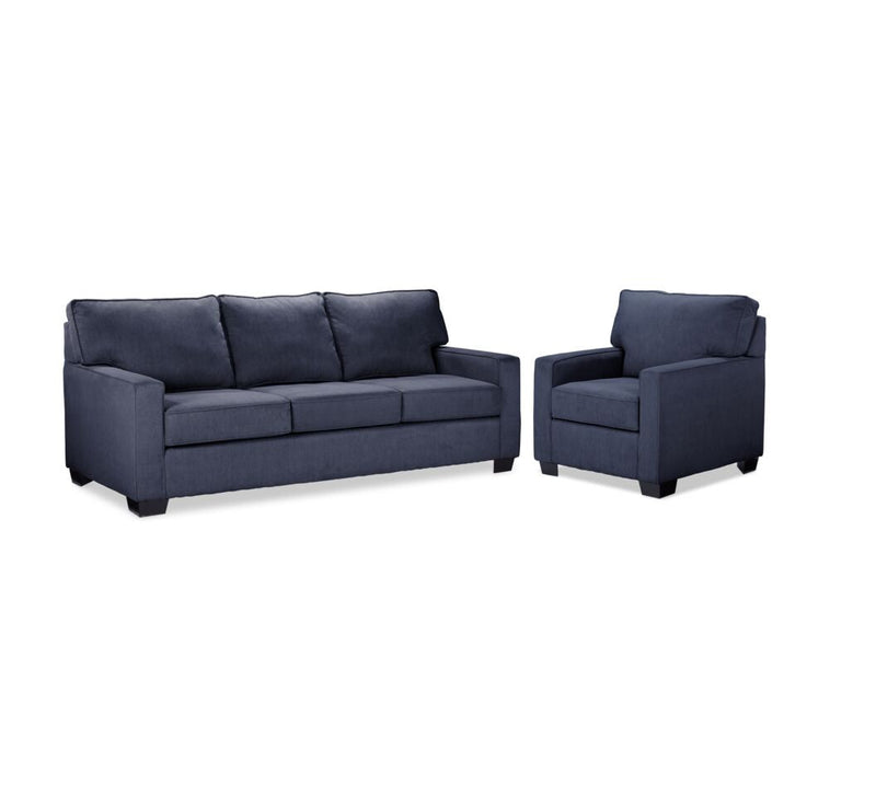 Donabate Sofa and Chair Set - Navy
