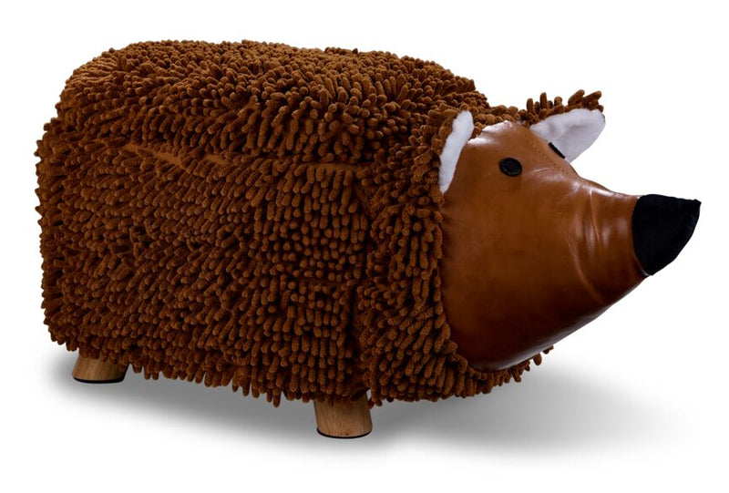 Zoo Companions Hedgehog Storage Ottoman - Brown