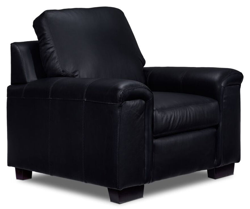 Webster Leather Chair - Black