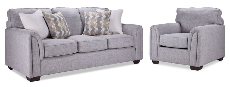 Mattson Sofa and Chair Set - Grey