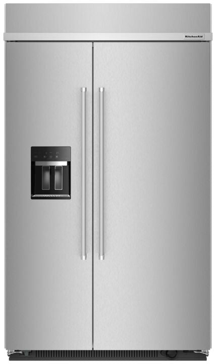 KitchenAid Fingerprint Resistant Stainless Steel 48" Built-In Side-by-Side Refrigerator (29.4 cu. ft.) - KBSD708MPS