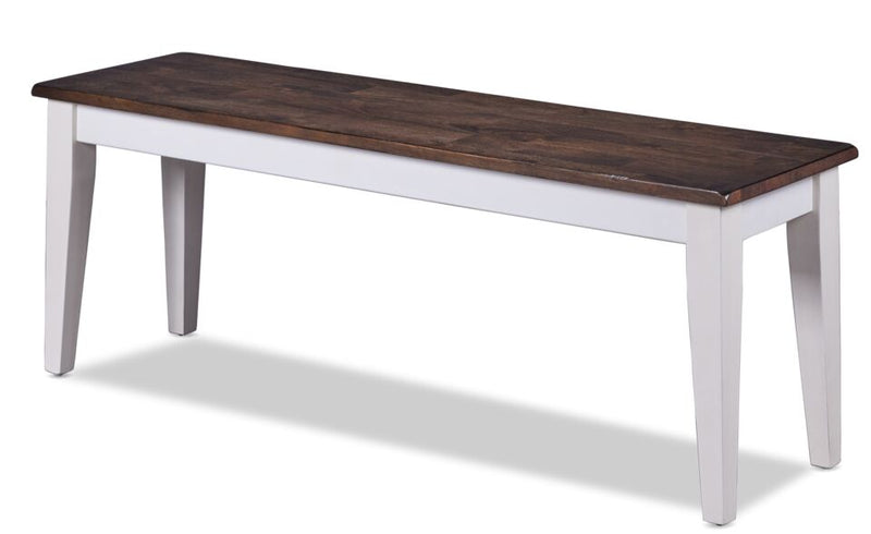 Breve Bench - White/Grey