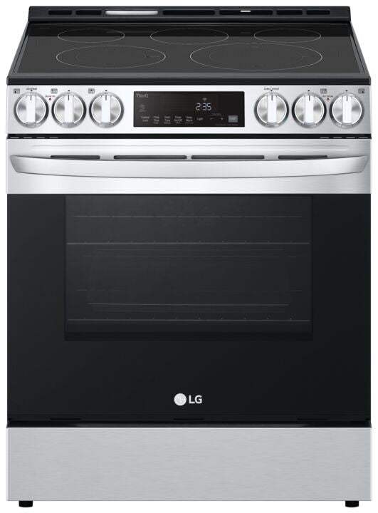 LG Smudge Resistant Stainless Steel Smart Wi-Fi Enabled Fan Convection Electric Slide-in Range with Air Fry & EasyClean® (6.3 cu. ft.) - LSEL6333F