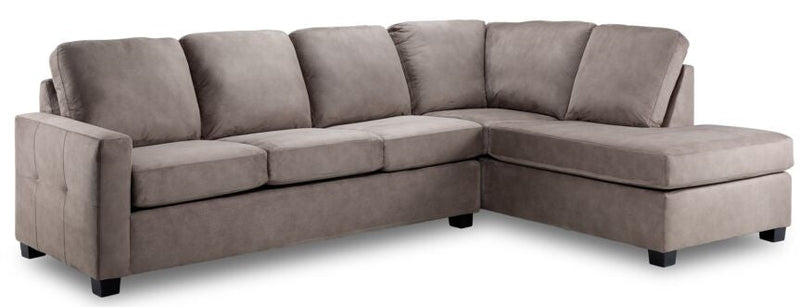Leslie 2-Piece Sectional With Right Facing Chaise - Beige
