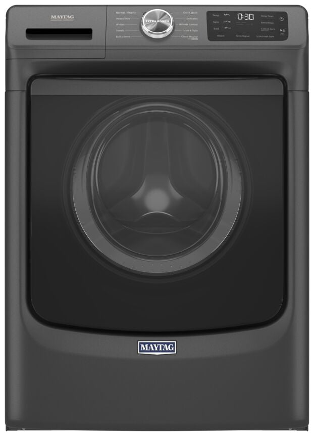 Maytag Volcano Black Front Load Washer with Extra Power and 12-Hr Fresh Spin™ (5.2 cu. ft.) - MHW5630MBK