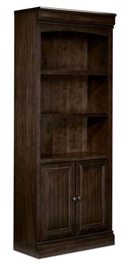Shane 2 Door Bookcase - Tuscany Brown