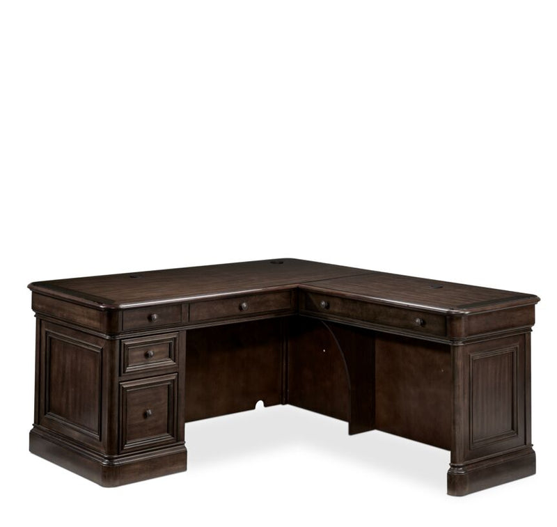 Shane Corner Desk - Tuscany Brown