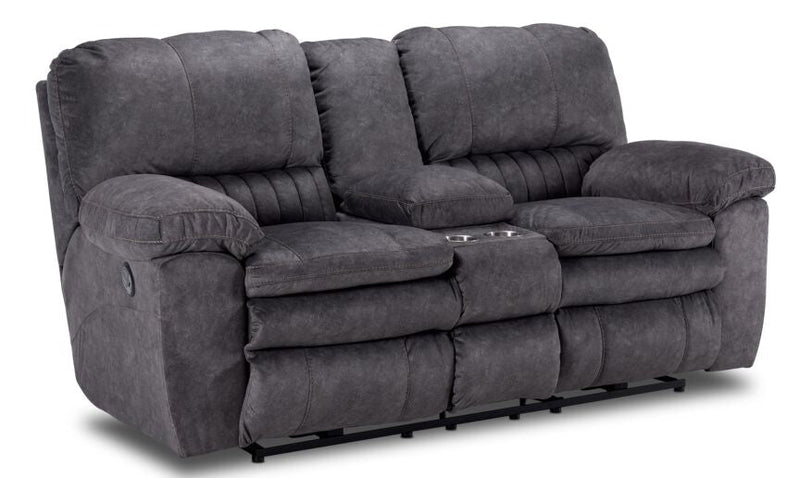 Eyland Power Reclining Loveseat - Grey