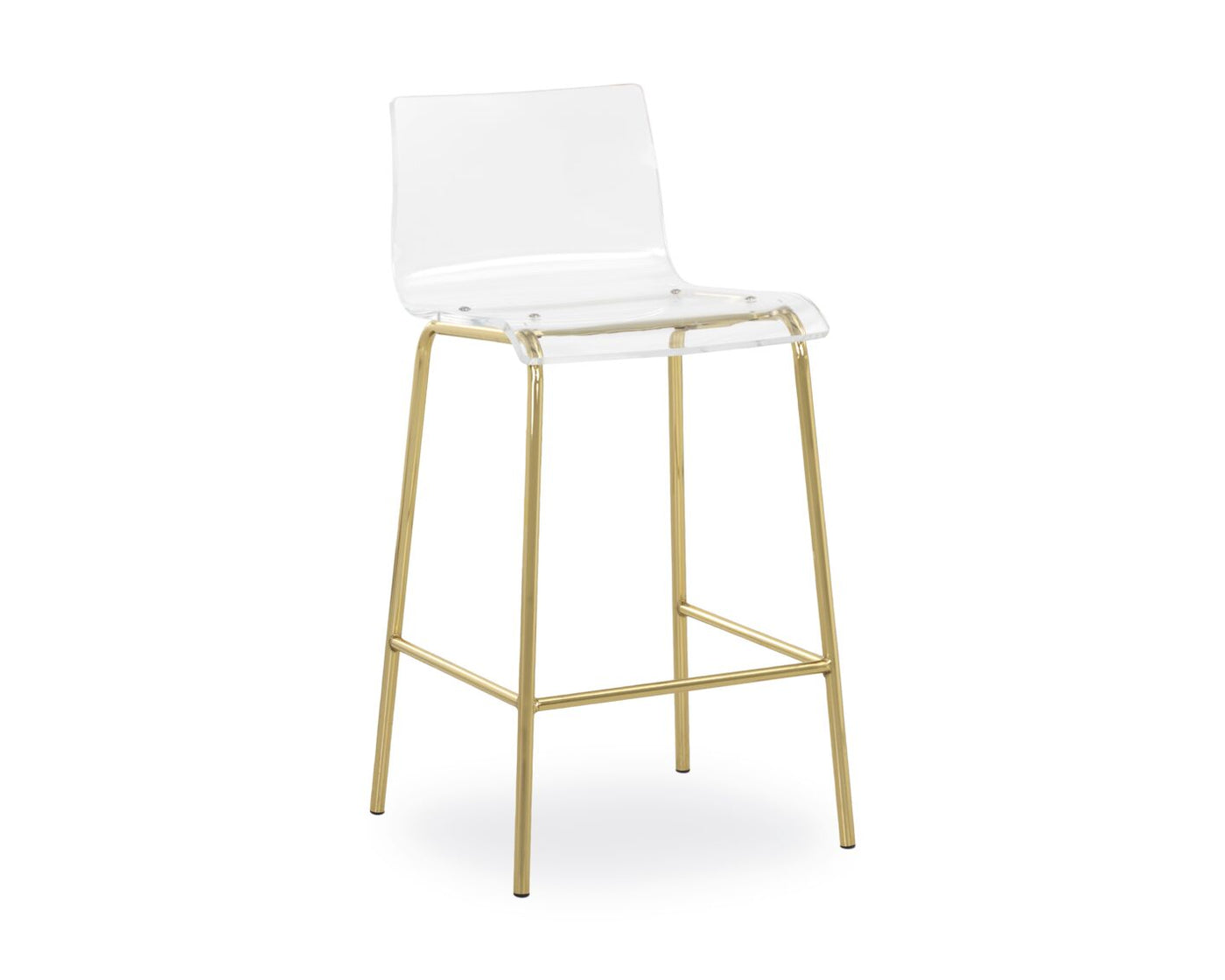 Clear gold deals bar stools