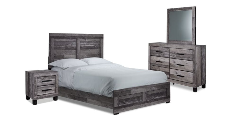 Basin 6-Piece Full Bedroom Set - Light Grey