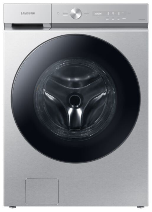 Samsung BESPOKE Stainless Steel Front-Load Washer with SuperSpeed and AI Smart Dial (6.1 cu. ft.) - WF53BB8700ATUS