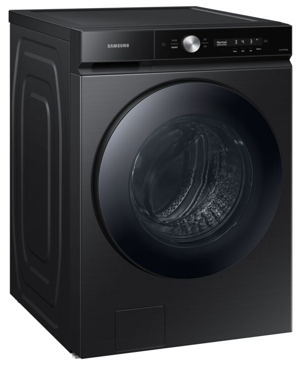 Samsung BESPOKE Black Stainless Front-Load Washer with SuperSpeed and AI Smart Dial (6.1 cu. ft.) - WF53BB8700AVUS