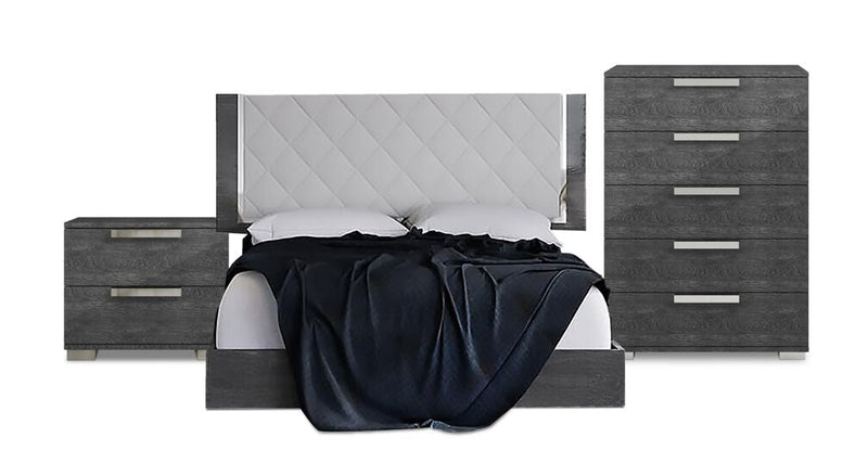 Vashti I 5-Piece Queen Bedroom Set - Grey