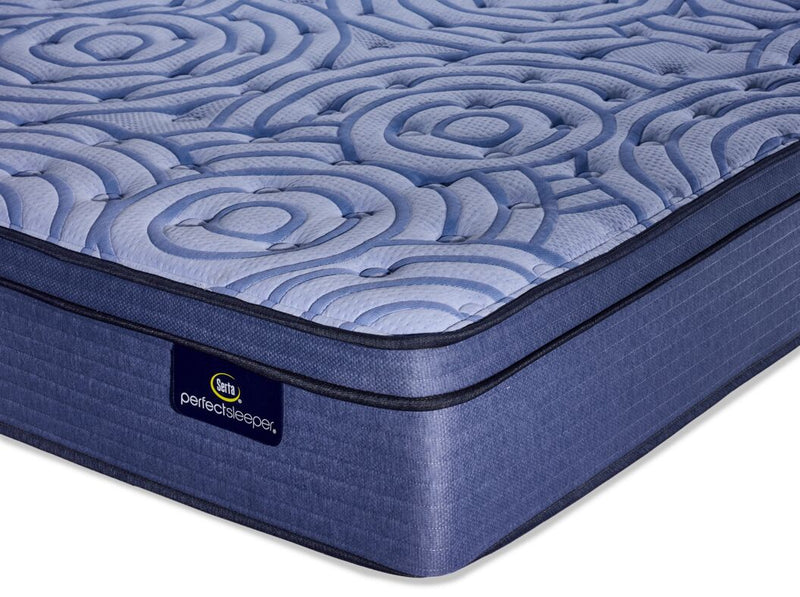 Serta® Perfect Sleeper Moore Medium Euro Top Twin Mattress and Boxspring Set