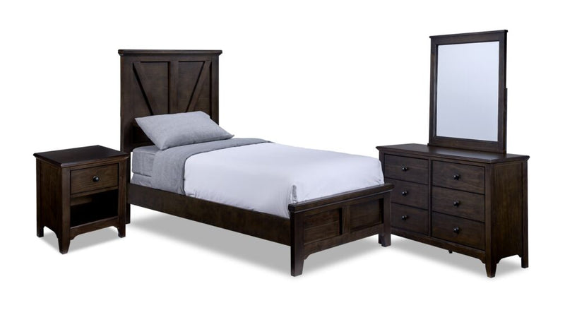 Twain 6-Piece Twin Bedroom Set - River Rock