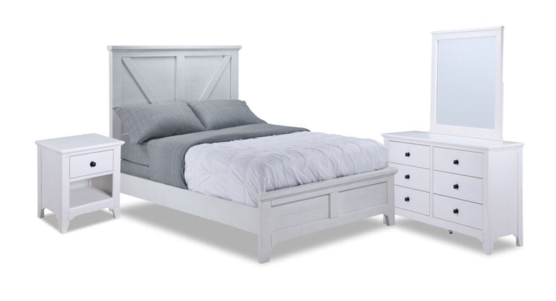 Twain 6-piece Full Bedroom Set - Sea Shell